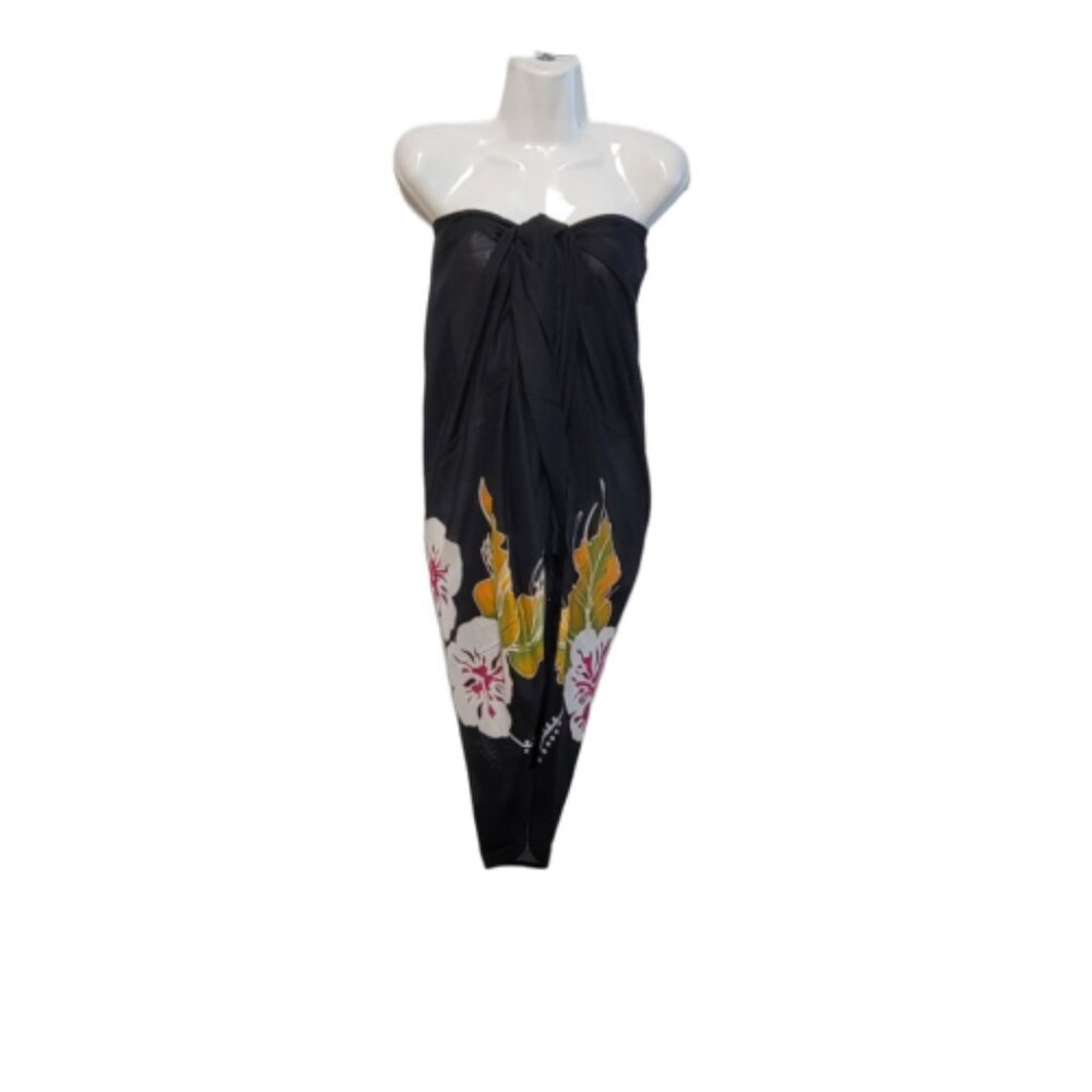 Cover Up Long Wrap, Halter or Strapless Wrap Dress Cotton Coverups